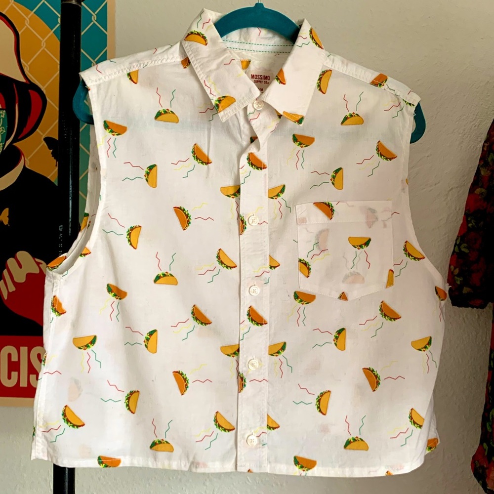 REWORKED Mossimo Supply Co. Taco print shirt